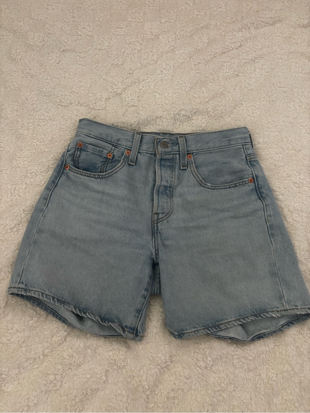 Levi's Light Wash Denim Shorts